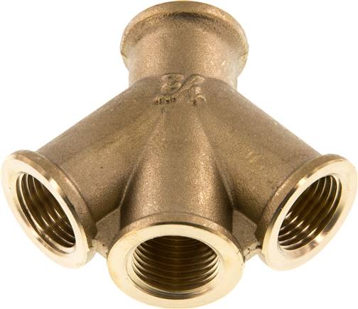 Double Y Air Distributor G1/2'' Brass 16 bar (224.8 psi)