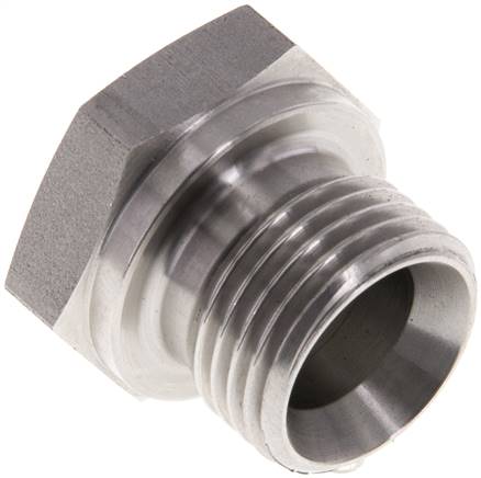 Plug G1/2'' Stainless steel with External Hex 60° cone 300bar (4215.0psi) Hydraulic