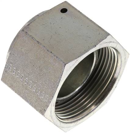 Eindkap G1 1/2'' Staal met buitenzeskant 60° conus 125 bar (1756.25psi) Hydrauliek