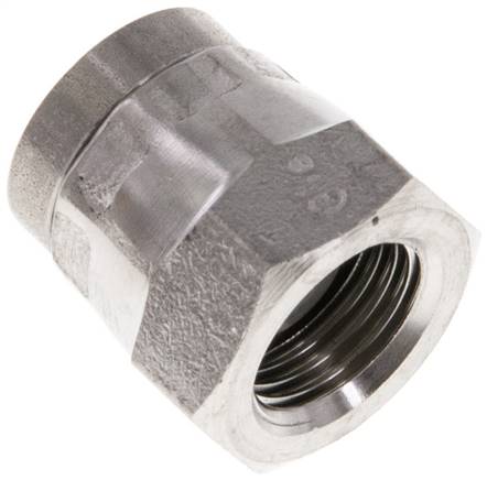 Eindkap G1/8'' RVS met Buitenzeskant 60° conus 575bar (8078.75psi) Hydrauliek