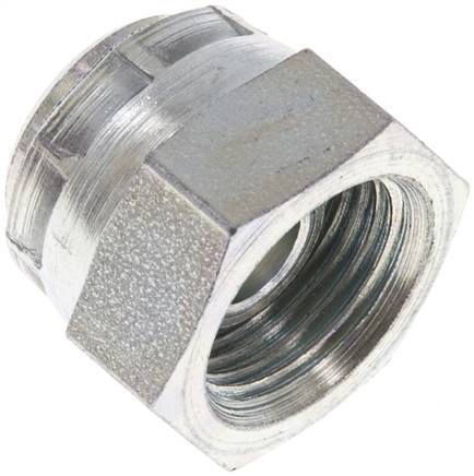 Eindkap G3/8'' Staal met buitenzeskant 60° conus 425 bar (5971.25psi) Hydrauliek