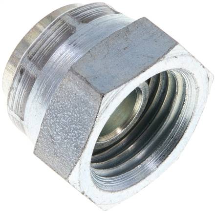 Capuchon d'extrémité G1/2'' en acier avec cône externe hexagonal de 60° 300bar (4215.0psi) hydraulique