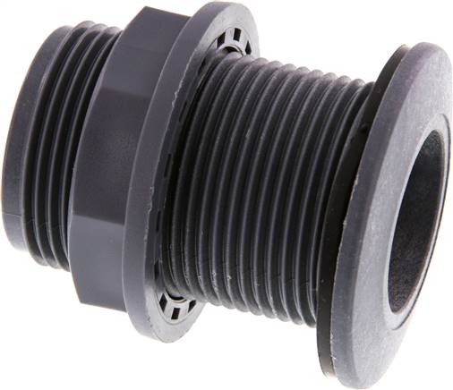 Screw Connection for Drain Cocks G1 1/4'' DN13 Bulkhead Polypropylene (pp) EPDM 10bar (140.5psi) FDA