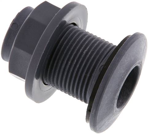 Raccord à vis pour robinets de vidange G3/4'' DN29.5 Bulkhead Polypropylène (pp) EPDM 10bar (140.5psi) FDA