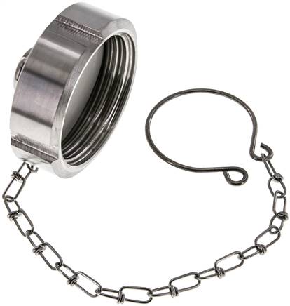 Blindwartel Rd52 X 1/6'' DN 25 RVS 1.4404 NBR DIN 11851 FDA 21 met Ketting