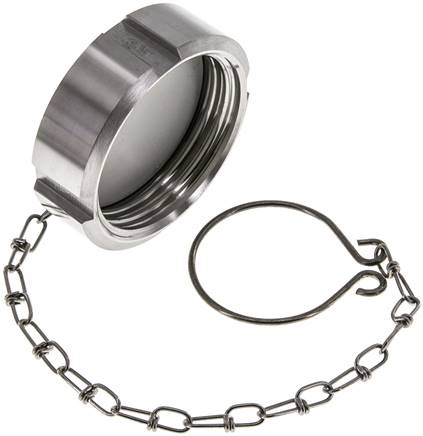 Blindwartel Rd52 X 1/6'' DN 25 RVS 1.4301 NBR DIN 11851 FDA 21 met Ketting