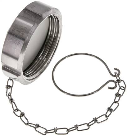 Blindwartel Rd58 X 1/6'' DN 32 RVS 1.4404 NBR DIN 11851 FDA 21 met Ketting