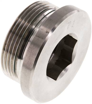 Plug M42 X 2 Stainless steel FKM with Internal Hex 250bar (3512.5psi)