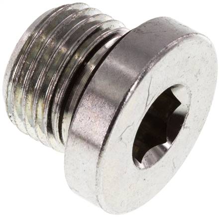 Plug M16 X 1.5 Staal NBR met binnenzeskant 400bar (5620.0psi)