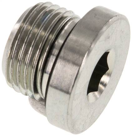 Plug M18 X 1.5 Staal NBR met binnenzeskant 400bar (5620.0psi)