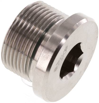 Plug M26 X 1.5 RVS FKM met binnenzeskant 400 bar (5620.0psi)