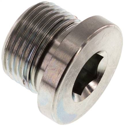 Plug M20 X 1.5 Staal NBR met binnenzeskant 400bar (5620.0psi)