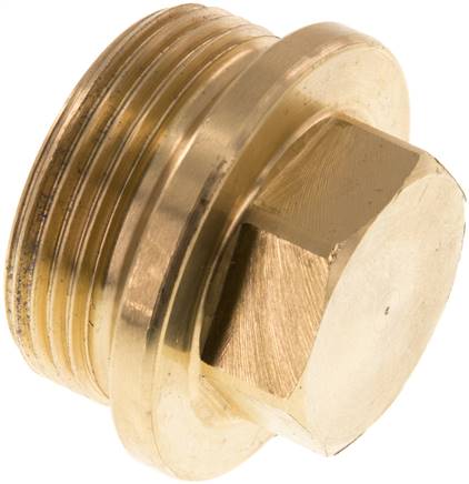 Bouchon G1 1/4'' en laiton avec collier et hexagone externe 16bar (224.8psi)