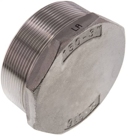 Plug R3'' Stainless steel with External Hex 16bar (224.8psi)