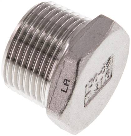 Plug R3/4'' RVS met buitenzeskant 16 bar (224.8psi)