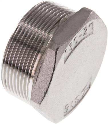 Plug R2'' Stainless steel with External Hex 16bar (224.8psi)