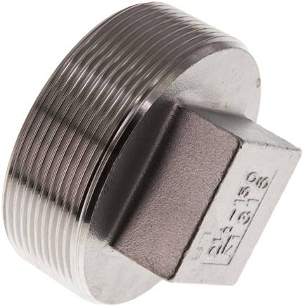 Plug R2 1/2'' Stainless steel with External Square 16bar (224.8psi)