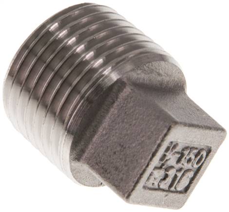 Plug R1/2'' RVS met Extern Vierkant 16bar (224.8psi)