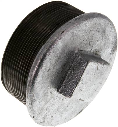 Plug R3'' Malleable cast iron with External Square 25bar (351.25psi)