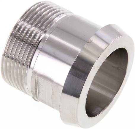 DIN 11851 Sanitary (Dairy) Fitting 56mm Cone x G1 1/2 inch Male Stainless Steel