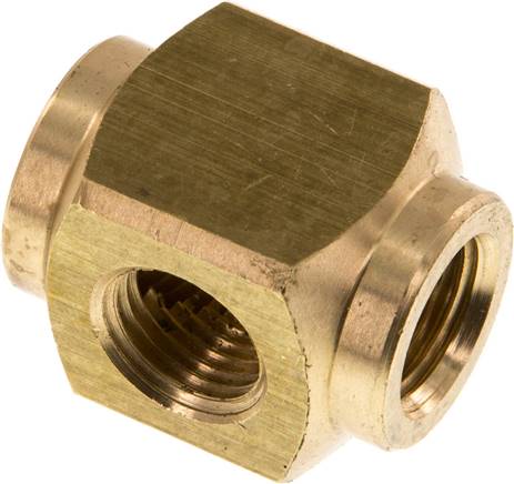 3-way Air Distributor G1/4'' Brass 16 bar (224.8 psi)