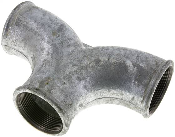 Tee Fitting Rp2'' Female Malleable cast iron 25bar (351.25psi)