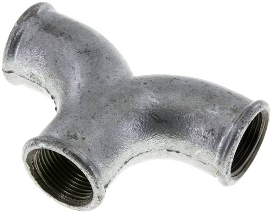 Tee Fitting Rp1'' Female Malleable cast iron 25bar (351.25psi)