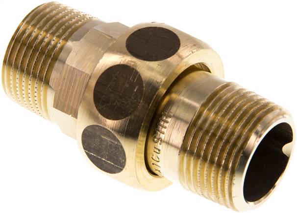 Union Rechte Connector R3/4'' Messing Platte Dichting Centellen 16bar (224.8psi)