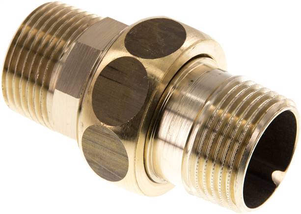 Union Rechte Connector R1'' Messing Platte Dichting Centellen 16bar (224.8psi)