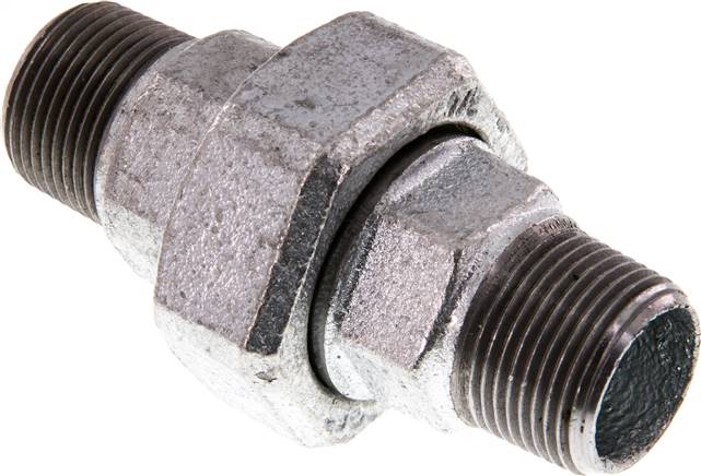 Union Straight Connector R3/4'' Cast Iron Flat Seal 25bar (351.25psi)