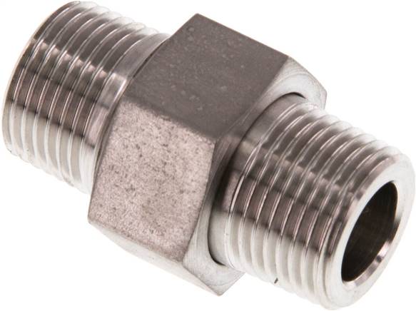 Double Nipple R3/8'' Separable Stainless Steel Conical Seal 40bar (562.0psi)