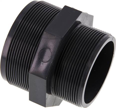 Reduzier-Doppelnippel G2 1/2'' x G3'' PVC-U 16bar (224,8psi) EN 1452-3