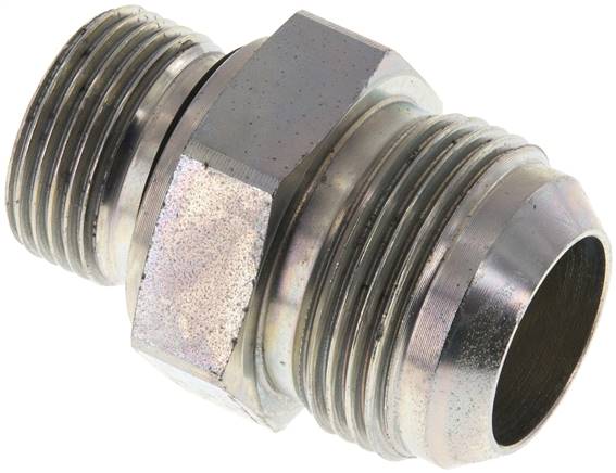 JIC Doppelnippel G3/4'' x UN 1-5/16''-12 Stahl NBR 170bar (2388.5psi)