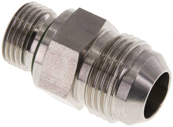 JIC  Dubbele Nippel G1/2'' X UN 1-1/16''-12 RVS FKM 210bar