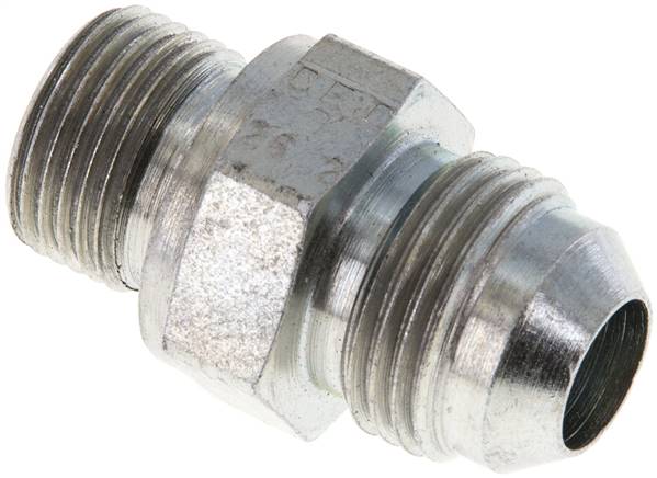 JIC Double Nipple G3/8'' x UNF 3/4''-16 (Dash Size 8) Steel NBR 275bar (3863.75psi)