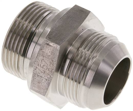 JIC Double Nipple G1 1/4'' x UN 1-5/8''-12 (Dash Size 20) Stainless Steel FKM 140bar (1967.0psi)