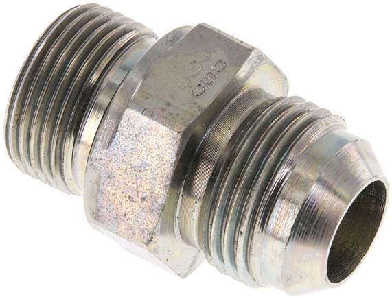 JIC Double Nipple G3/4'' x UN 1-1/16''-12 (Dash Size 12) Steel NBR 210bar (2950.5psi)