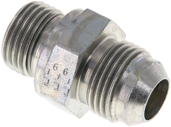 JIC Double Nipple G1/2'' x UNF 7/8''-14 Acier NBR 210bar (2950.5psi)