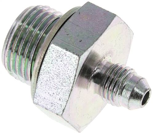 JIC Double Nipple G1/2'' x UNF 7/16''-20 Acier NBR 310bar (4355.5psi)