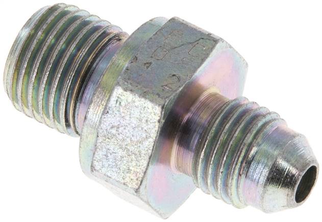 JIC Double Nipple G1/4'' x UNF 7/16''-20 Acier NBR 310bar (4355.5psi)