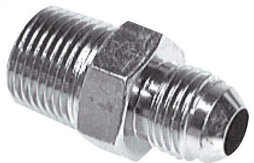 JIC Double Nipple UNF 7/8''-14 (Dash Size 10) x 1/2'' NPT Steel 210bar (2950.5psi)