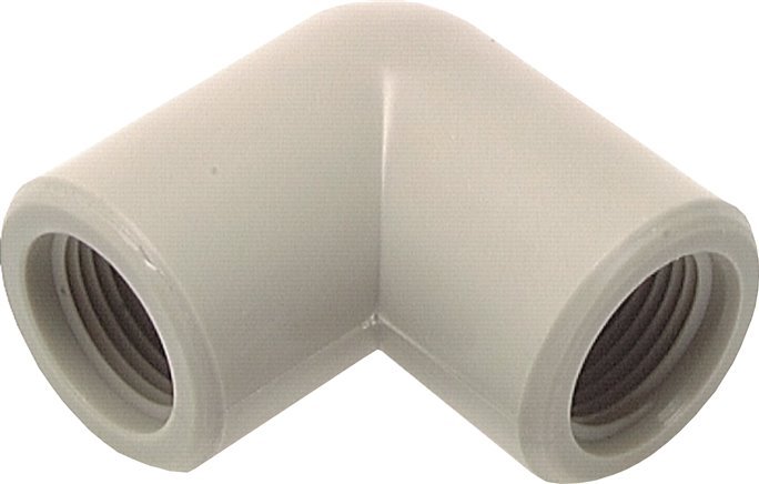 90deg Angled Fitting G3/8'' Female Polypropylene (pp) 10bar (140.5psi) FDA