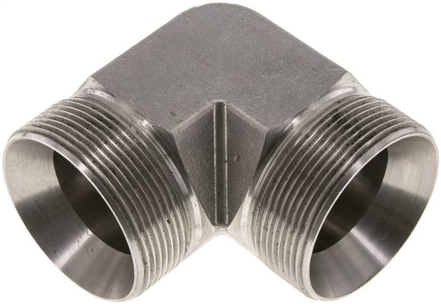 90deg Angled Fitting G2'' High Pressure Stainless Steel 60° Cone 175bar (2458.75psi) Hydraulic