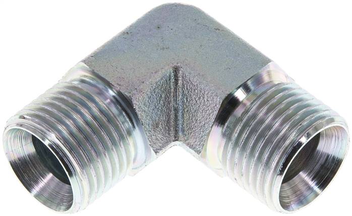 90deg Angled Fitting G1/2'' High Pressure Steel 60° Cone 350bar (4917.5psi) Hydraulic