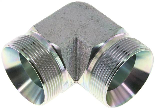 90deg Angled Fitting G2'' High Pressure Steel 60° Cone 175bar (2458.75psi) Hydraulic