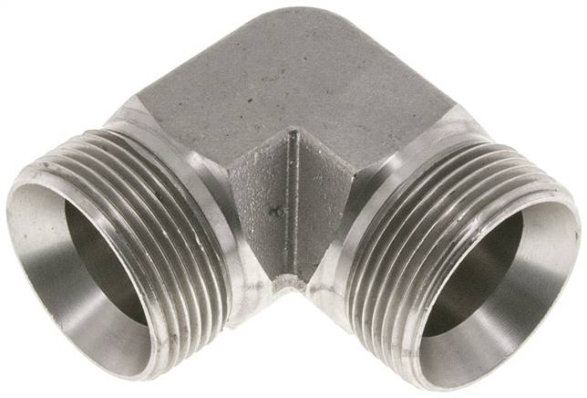 90deg Angled Fitting G1 1/4'' High Pressure Stainless Steel 60° Cone 190bar (2669.5psi) Hydraulic