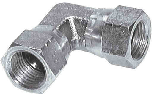 Raccord Angulé JIC 90Degrés UNF 7/8''-14 Acier 210Bar (2950.5Psi)