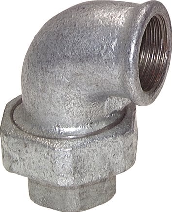 Racor de unión acodado 90deg Rp2 1/2'' Hembra Hierro Fundido Junta Plana Centellen 25bar (351.25psi)