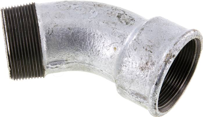 Elbow Fitting 45deg R2'' Male x Rp2'' Female Cast Iron 25bar (351.25psi)