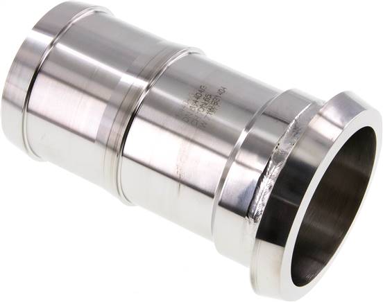 Sanitary (Dairy) Fitting 86mm Cone x 2 1/2 inch (65 mm) Hose Pillar Stainless Steel